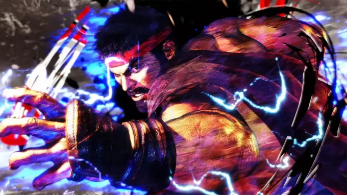 Ryu nabíjí hadouken ve Street Fighter 6