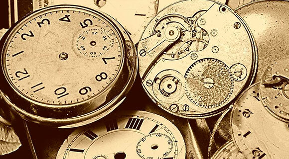 Fotografie starožitných hodinek a hodinek