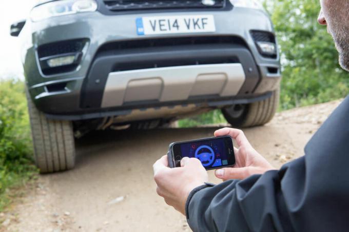 Ovládání Range Roveru Sport pomocí telefonu