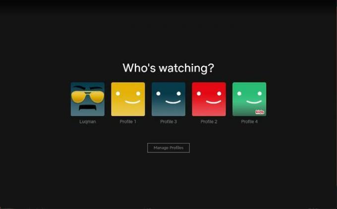 Выберите профиль Netflix, который вы используете