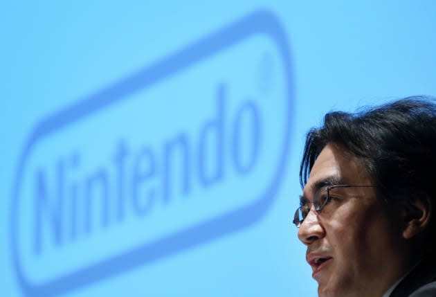 Prezident Nintendo Co. Satoru Iwata se účastní brífinku o obchodní strategii